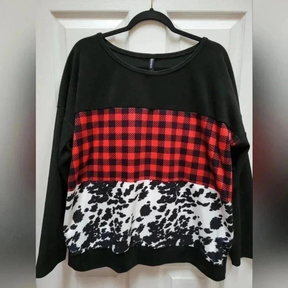 Crazy Train Women's Movin' On Up Pullover Plus Size Sweater Size 2x